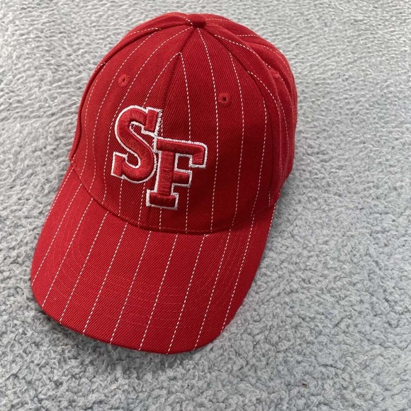 San Francisco Travel dad hat baseball cap red pinstripes destination souvenir - Picture 1 of 9
